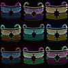 LED luminous glasses bar disco blinds atmosphere props party Cyberpunk sci-fi technology EL glasses glow (without batteries)
