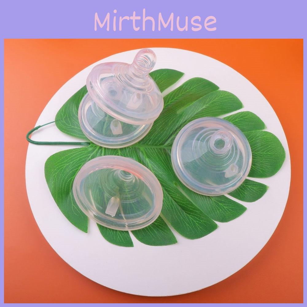 Food Grade Silicone Baby Bottle Nipple Wide Neck Clear Medium