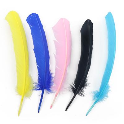 Masker Accessoires Turkse Veer 25-30Cm Gekleurd Nestveer Doe-het-zelf Accessoires Veer