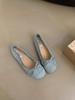 French Bow Round Head Ballet Shoes Fairy Shoes Flat Gentle Evening Shoes Summer New Women's Small Single Shoes