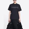 SS22 Drop Shoulder Sleeve T Shirt Women's Black 612965TLVF11069