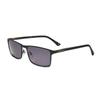 Herren S Schwarze Rechteckige Sonnenbrille hekS1213 002 1