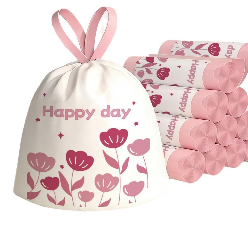 Tulip Fragrance Oversized Drawstring No-Tear Kitchen Trash Bags