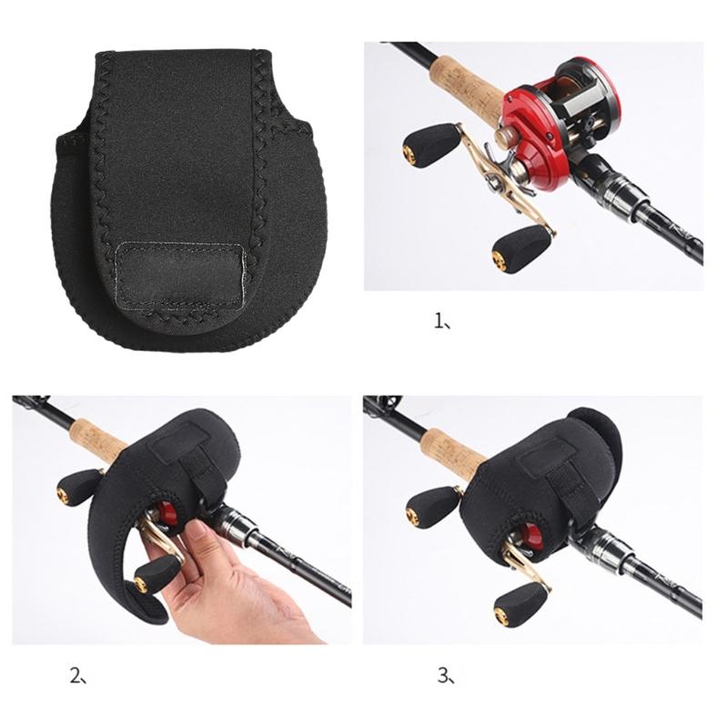 Portable Fishing Reel Pouches Bag Spinnings Reel Cover Case Bag Baitcasting Trolling Fishing Reel Protective Case