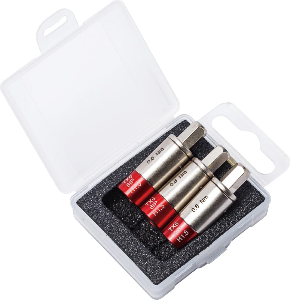 

SLOKY 3 piece set 1/4HEX torque adapter 0.6Nm TX06 TOK-12-TX06