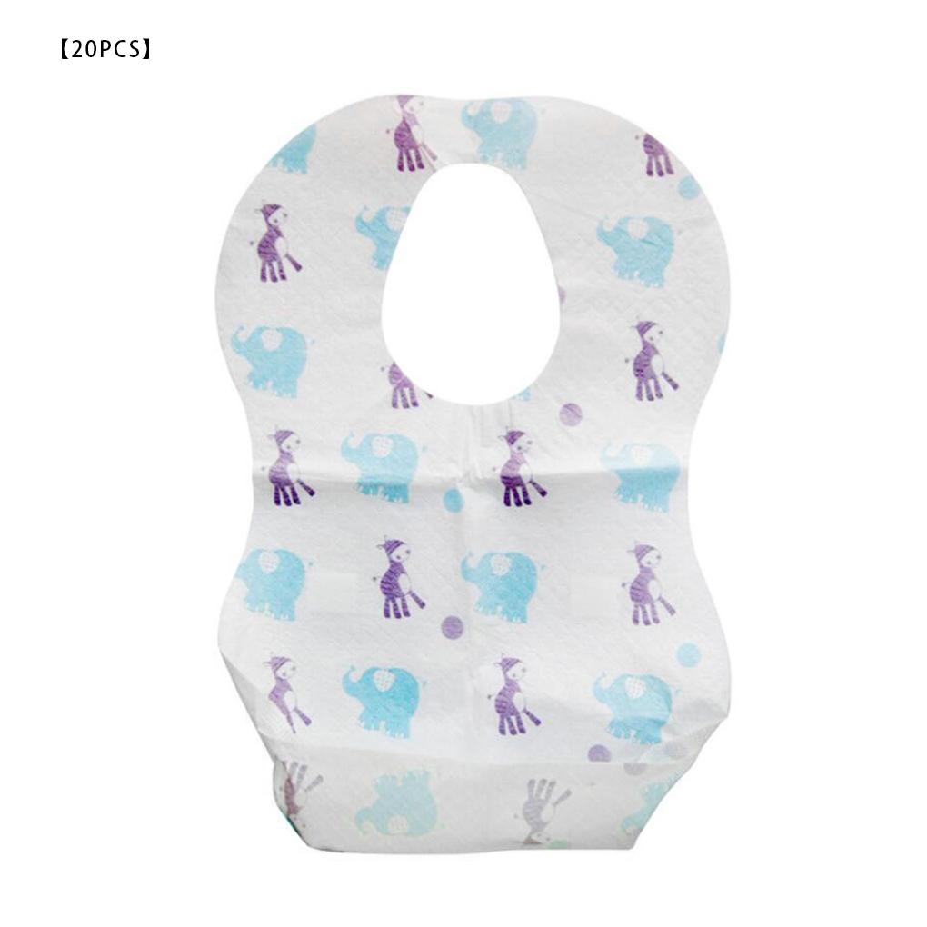 

20 ШТ./НАБОР Слюнявчик детский мультяшный одноразовый нагрудник для кормления младенца новорожденного ребенка