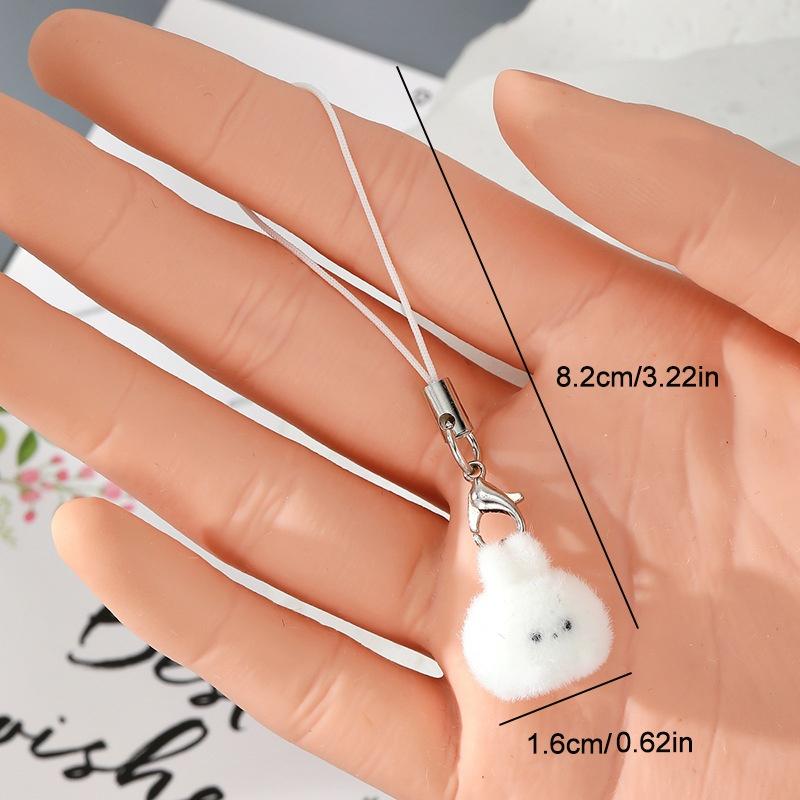 

Флокований Пінгвін Бегемот Тварина Брелоки Шнурок для Телефону Смола Милий Тигр Бобер Ведмідь Носоріг Сумка Підвіска для Чохла для Навушників