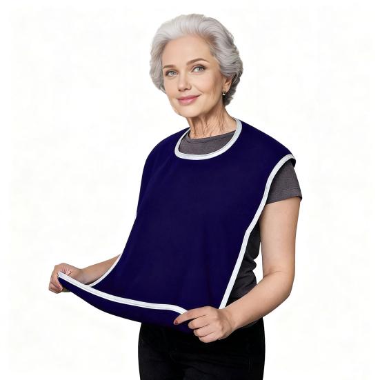 Ärmlös Ätpåse med Fickor Stor Täckning Vattentät Justerbar Smuluppsamlare Förkläde Köksförkläde för Kvinnor Män Äldre