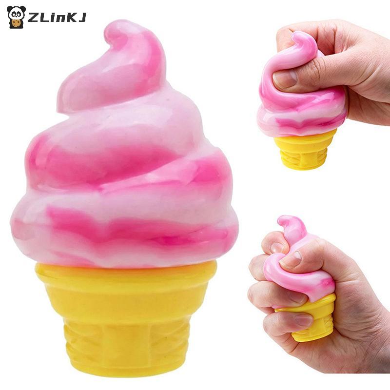 Eiscreme Squishy Quetschspielzeug Anti-Angst Stressabbau Langsam aufsteigend Sensorisch für Kinder Erwachsene Zuhause Lernen