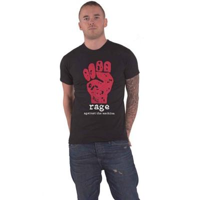 Rage Against the Machine Unisex volwassen rode vuist terug print katoenen T-shirt