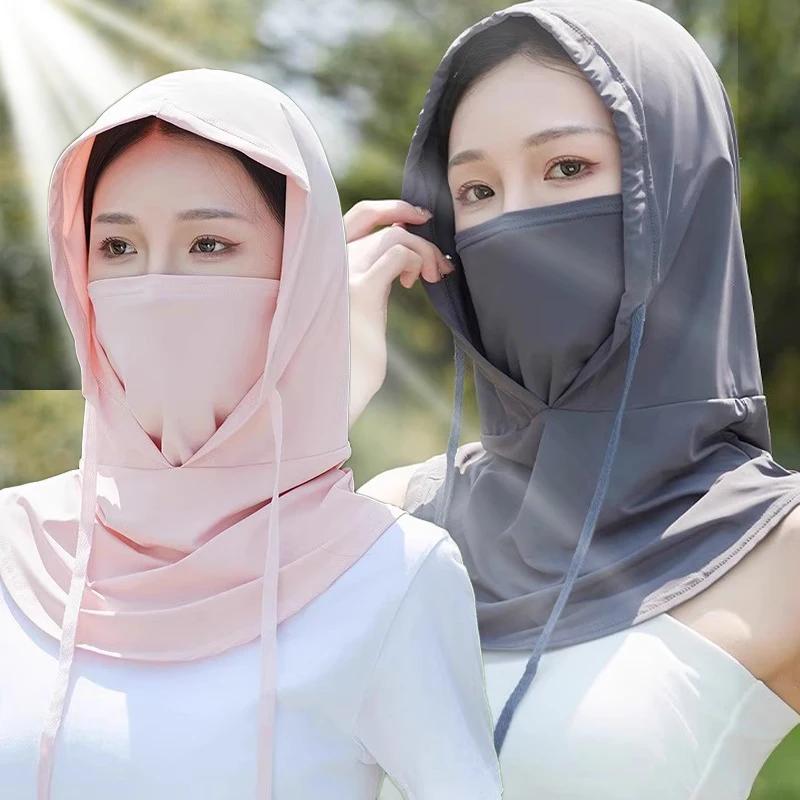 Women Anti-UV Face Mask Balaclava Sunhat Sun Protection Breathable Full Neck Hood Covers Outdoor Summer Cycling Fishing Hiking