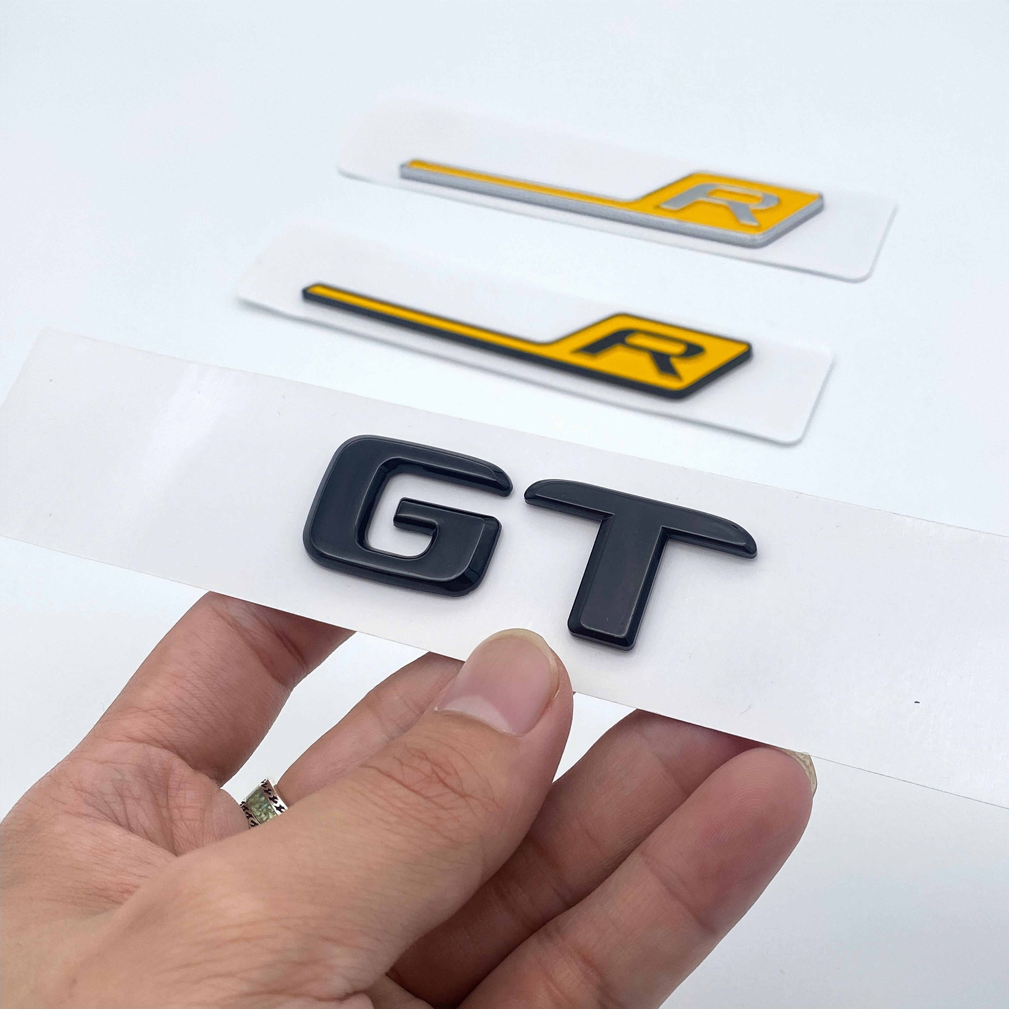 

2017 плоские буквы ABS эмблема желтый R GT GTR для Mercedes Benz AMG багажник автомобиля заводская табличка логотип наклейка хром глянцевая glossy black GT