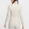Nike Zenvy Dri-Fit InfinaSoft Casual Solid Color Long Sleeve Jacket Women jackets Light-Brown White FV7424104