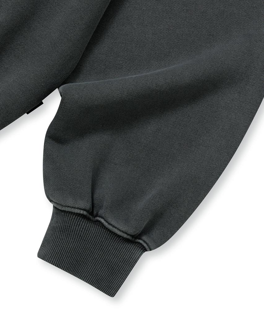 Brownbreath Pigment Tag Hood Zip Up - Charcoal