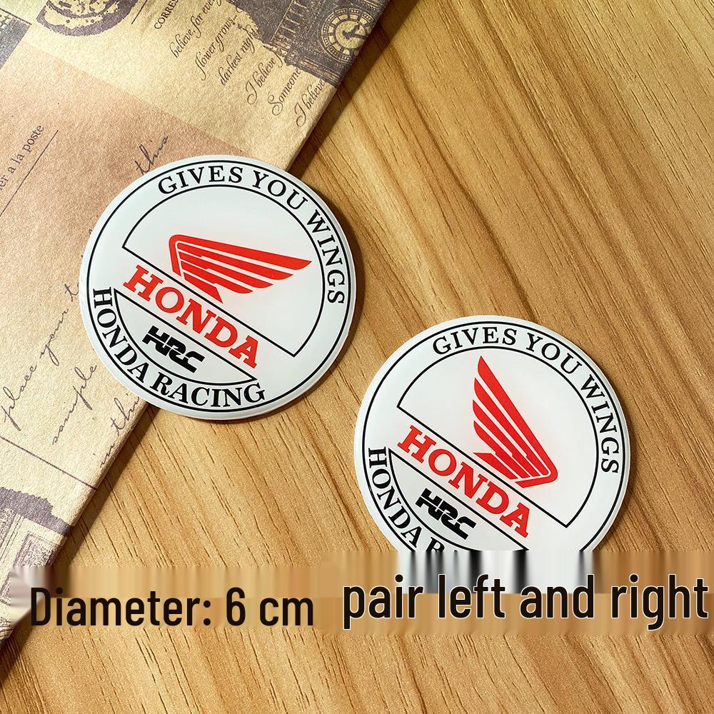 Autocollant Métal Logo Gravé au Laser Réservoir de Carburant Moto Honda