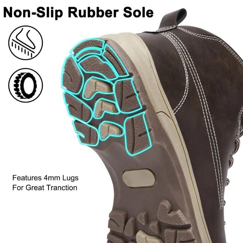 Мода Новые Зимние Мужские Ботинки Мех Теплые Снежные Ботинки Мужские Зимние Ботинки — фото 9