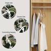 4Pcs/set  Plastics Hanger Connection Hook Stackable Space Saving Storage Multifunctional Hanging Clothes Rack
