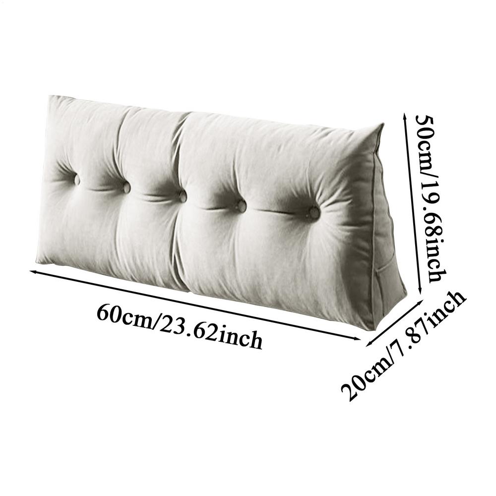 

Headboard Wedge Pillow Triangle Lumbar Support Cushion Orthopedic Relief Waist Pillow For Sitting Working Reading Dorm Bedroom серый