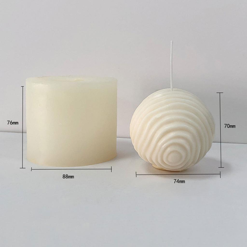 Forma na świecę w kształcie kuli Okrągła forma silikonowa w kształcie kuli do DIY świec mydła gipsu ozdoby nieprzywierająca łatwa do wyjmowania