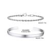 2 stuks Heren Kettingarmbanden, Roestvrij Staal Manchet Bangle Armband, Casual Sieraden Set voor Echtgenoot Vader