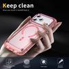 For iPhone 17 Pro Max Case Skin Touch TPU+PC Phone Cover with C-type Magnetic Ring