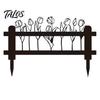 Modern Yard Art Welcome Decorative Sign, Wildflowers/Vegetables Silhouette Black Garden Stake, Outdoor Soil Insert Acrylic Rustic Lawn Sign for Front