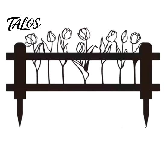 Modern Yard Art Welcome Decorative Sign, Wildflowers/Vegetables Silhouette Black Garden Stake, Outdoor Soil Insert Acrylic Rustic Lawn Sign for Front