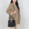 Michael Kors MK Silver Buckle Logo PVC Crossbody Handbag Women Handbags Black 35F3SM9M2L-BLACK
