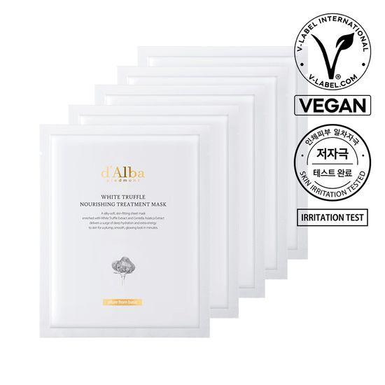 d'Alba Nourishing Treatment Mask (5 Sheets)