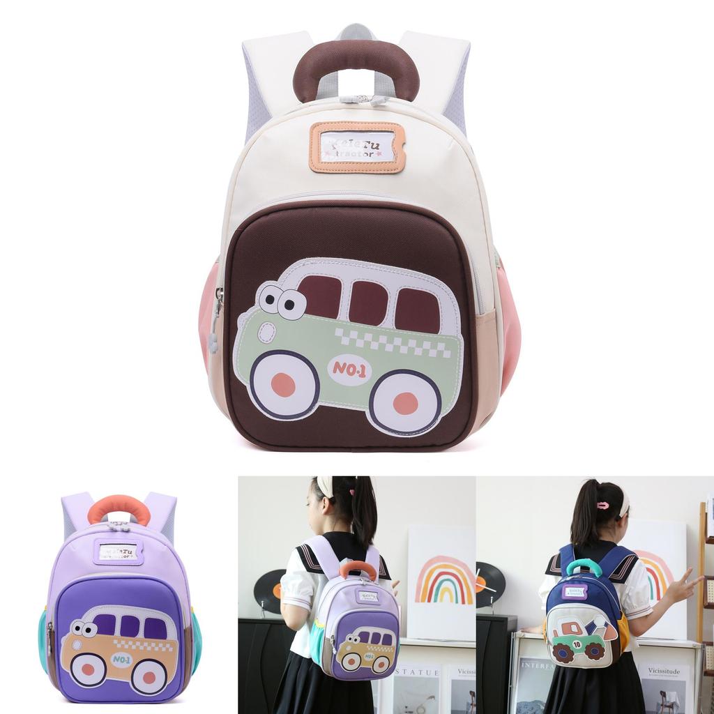 Childrens Car Pattern School Bag For Toddlers Boys And Girls Made Of Durable Oxford Material