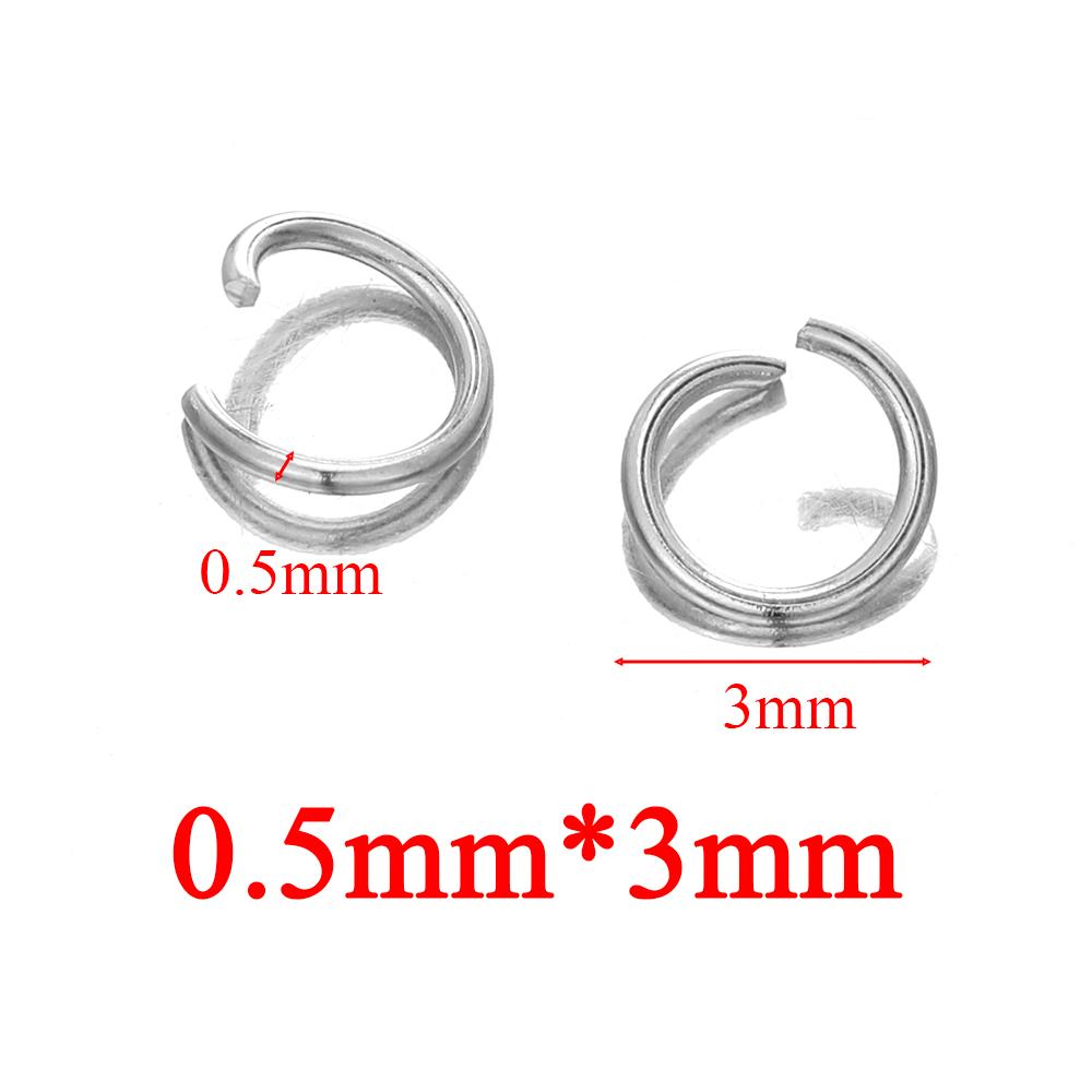 200pcs Stainless Steel Open Rings 4mm 5mm 6mm 7mm 8mm Jump Rings Connectors for DIY Making Jewelry Accessoires Necklace Findings