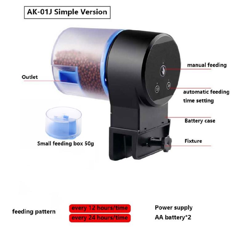 Automatic Fish Feeder USB Charging Battery Powered Food Dispenser for Fish for T