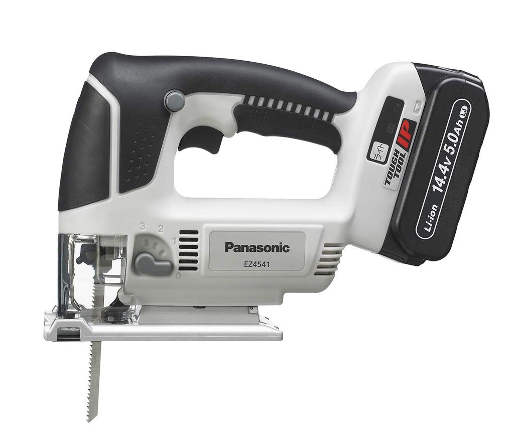 Panasonic Cordless Small Jigsaw EZ4541 Lightweight and Low Center of Includes Two Battery and Black (14.4V) Gravity, High-Capacity 5.0Ah Packs,