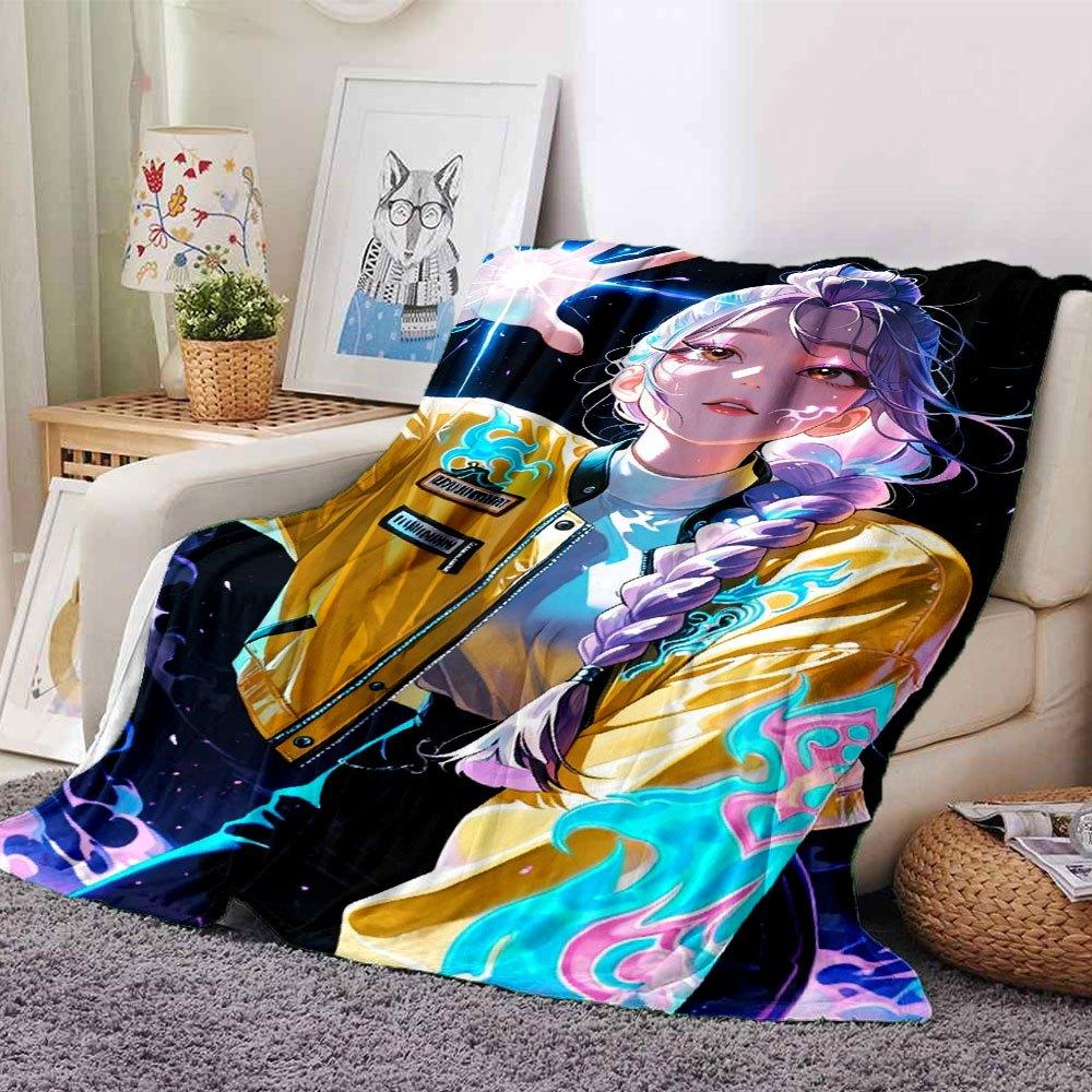 

1pc Hunter X Kopo group - Themed Flannel Blanket - Suitable for Bed, Home Decor, Graduation Gifts, Easter, Back to School, ChristmasA22 80cmx120cm(31inx47in)