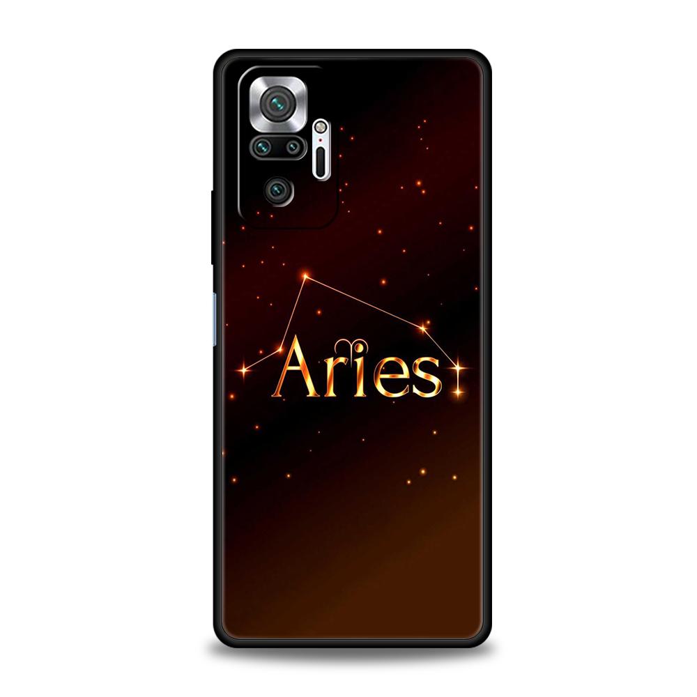 Constellation Virgo Aries Phone Case Cover for Redmi 14C 10C Note 14 13 12 10 11 Pro Plus 7 8T K40 K50 Gaming Pro Plus 5G Shell