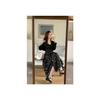 [Original practice] Wood ear edge floral dress women's new gentle wind tea break niche suspender dress
