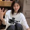 White cotton short-sleeved t-shirt women's new summer American high street loose large size fat mm half-sleeved top ins
