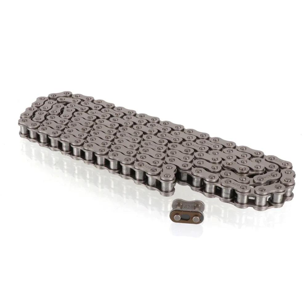 #428-140L Drive Chain With Connecting Master Link For 50cc 70cc 90cc 110cc 125cc 150cc Motorcycle Dirt Pit Bike ATV Quad Go Kart