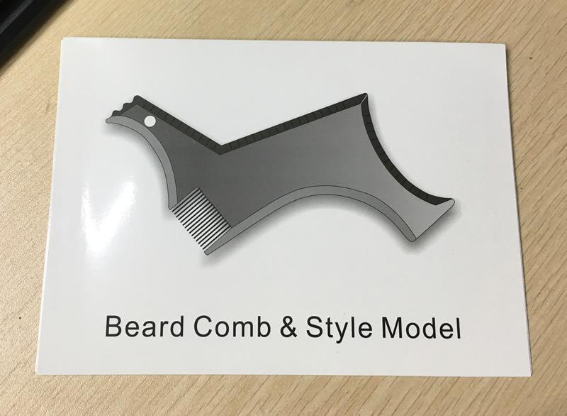 Strumento per modellare la barba n. 6, Guida modellante multiuso per baffi, Stencil per lo styling della barba da uomo
