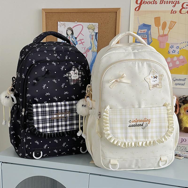 Schoolbag Junior high school girls schoolbag new large capacity high value ins wind children backpack primary school students cute backpack