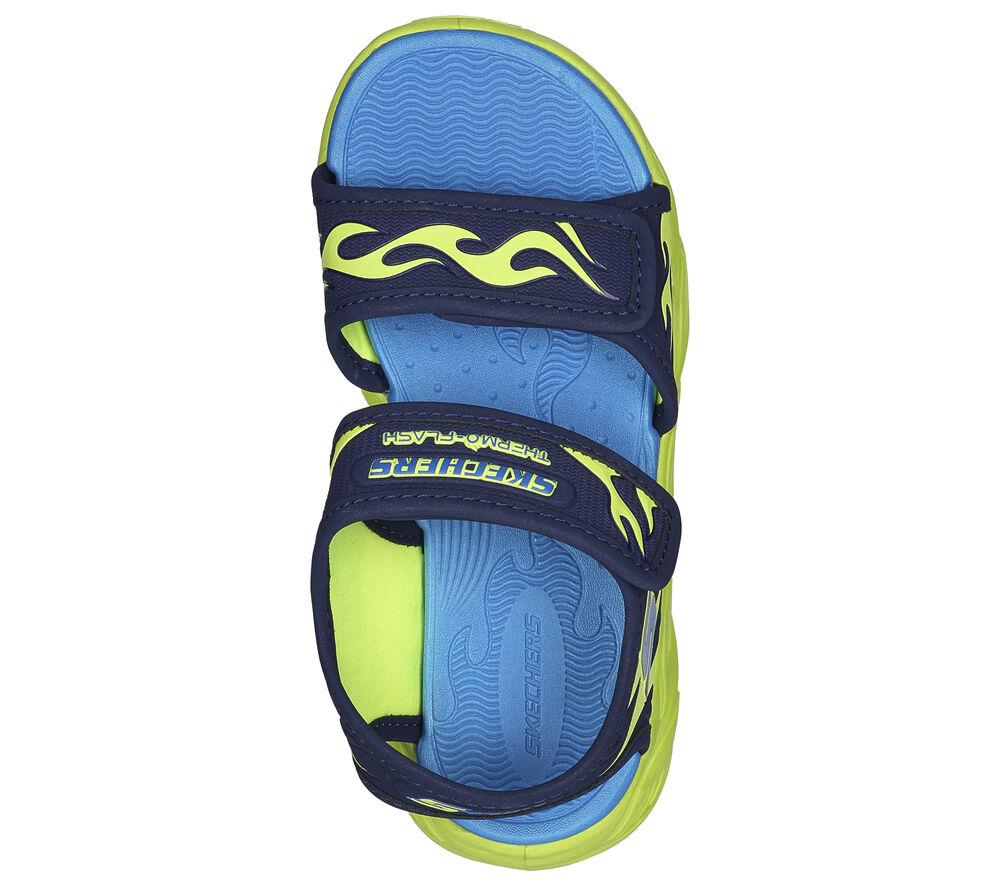 Sandals Skechers Navy / Lime Thermo-Flash