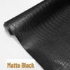 Crocodile Pattern Self-Adhesive Black Leather Sticker for Sofa Repair and Decoration