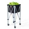 Tennis Ball Hopper Basket Teaching Tennis Ball Cart with Wheels 150 Balls