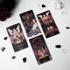 10,3 x 6 cm große Tarotkarten mit Sternen, die die Nacht erhellen. REGULAR, lebendiges Cartoon-Deck im asiatischen Stil, zarte Strichzeichnungen, 78 Stück, einzigartige Indie-Tarotkarten für Anfänger