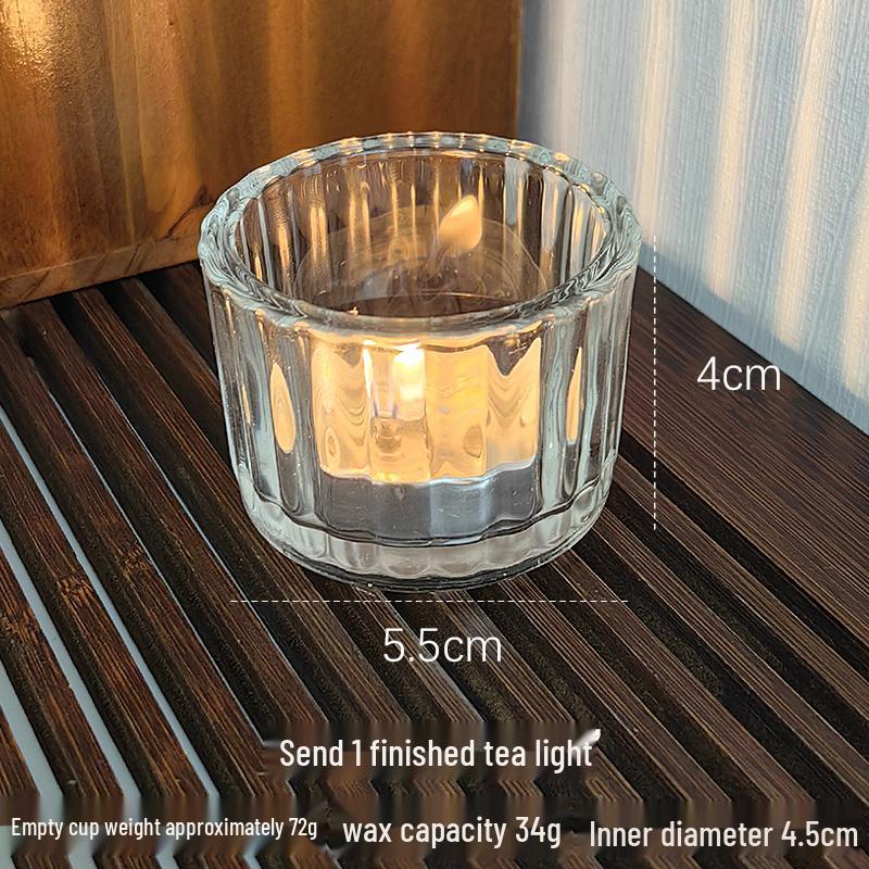 

Romantic Candlelight Texture Candle Cup Ornament for Dinner & Photo Props