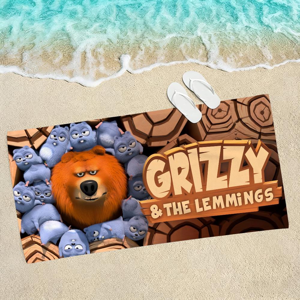 Πετσέτα Grizzy and The Lemmings Πετσέτες Για Παραλίες Στούντιο Γιόγκα Γυμναστήρια Ιαματικές Πηγές Πισίνες Και Πικνίκ
