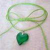 Unique Crystal Heart Necklace Fashion Sweet Cool Heart Clavicle Chain Lace Up