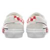 Vans Slip On Cap Low Top Skate Shoes Unisex Red Grid White Vans VN0A3WM5TLJ