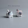 Mini Cute Cartoon Black Cat Statues Resin Animal Crafts Office Desk Accessories For Home Decoration Room Book Nook Decor Gifts