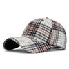 Unisex Autumn/Winter Classic Plaid Baseball Cap - Hard Top Duckbill Sun Hat